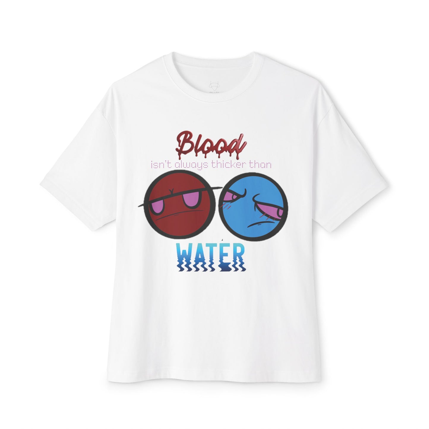 Deus Oculus Boxy Tee - Blood Water Design - Unisex Oversized Shirt for Casual Outfits,
