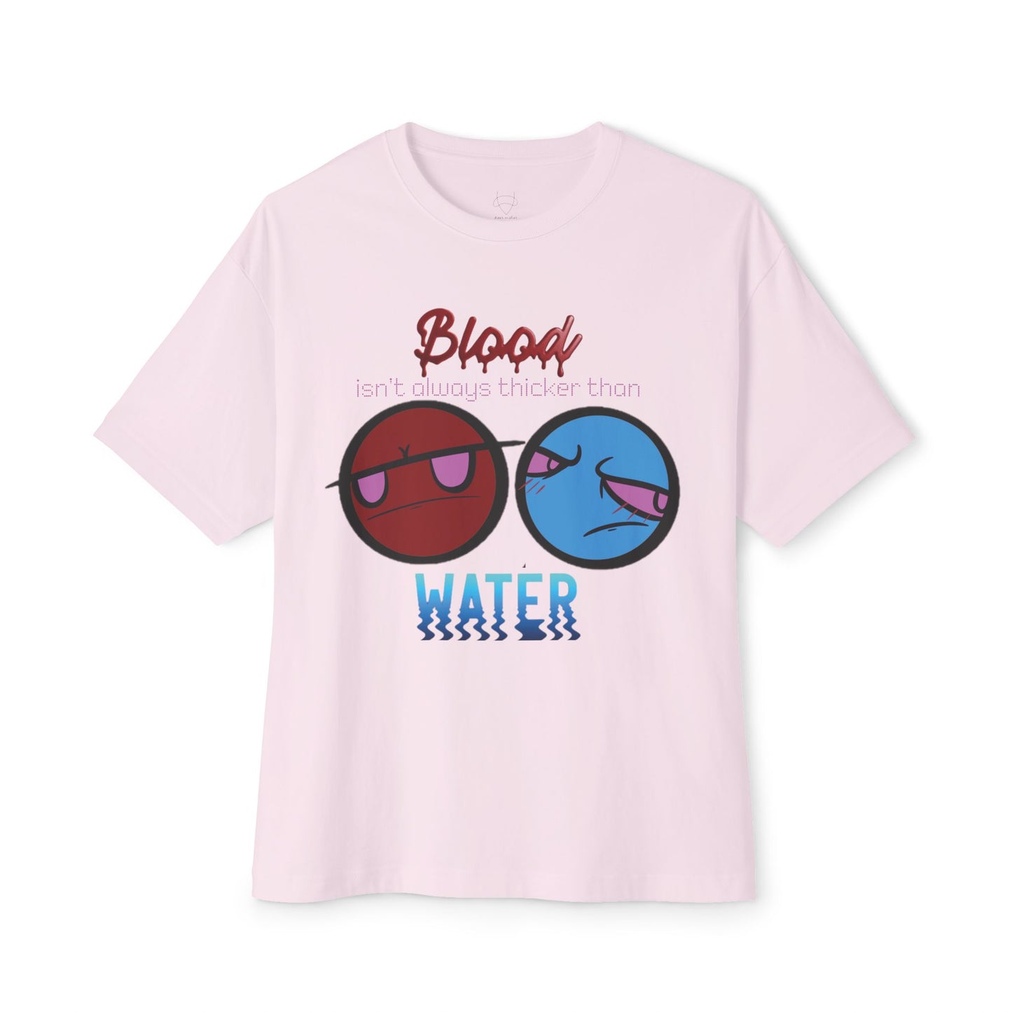 Deus Oculus Boxy Tee - Blood Water Design - Unisex Oversized Shirt for Casual Outfits,