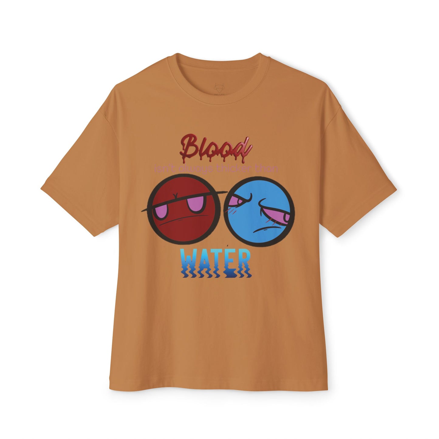Deus Oculus Boxy Tee - Blood Water Design - Unisex Oversized Shirt for Casual Outfits,