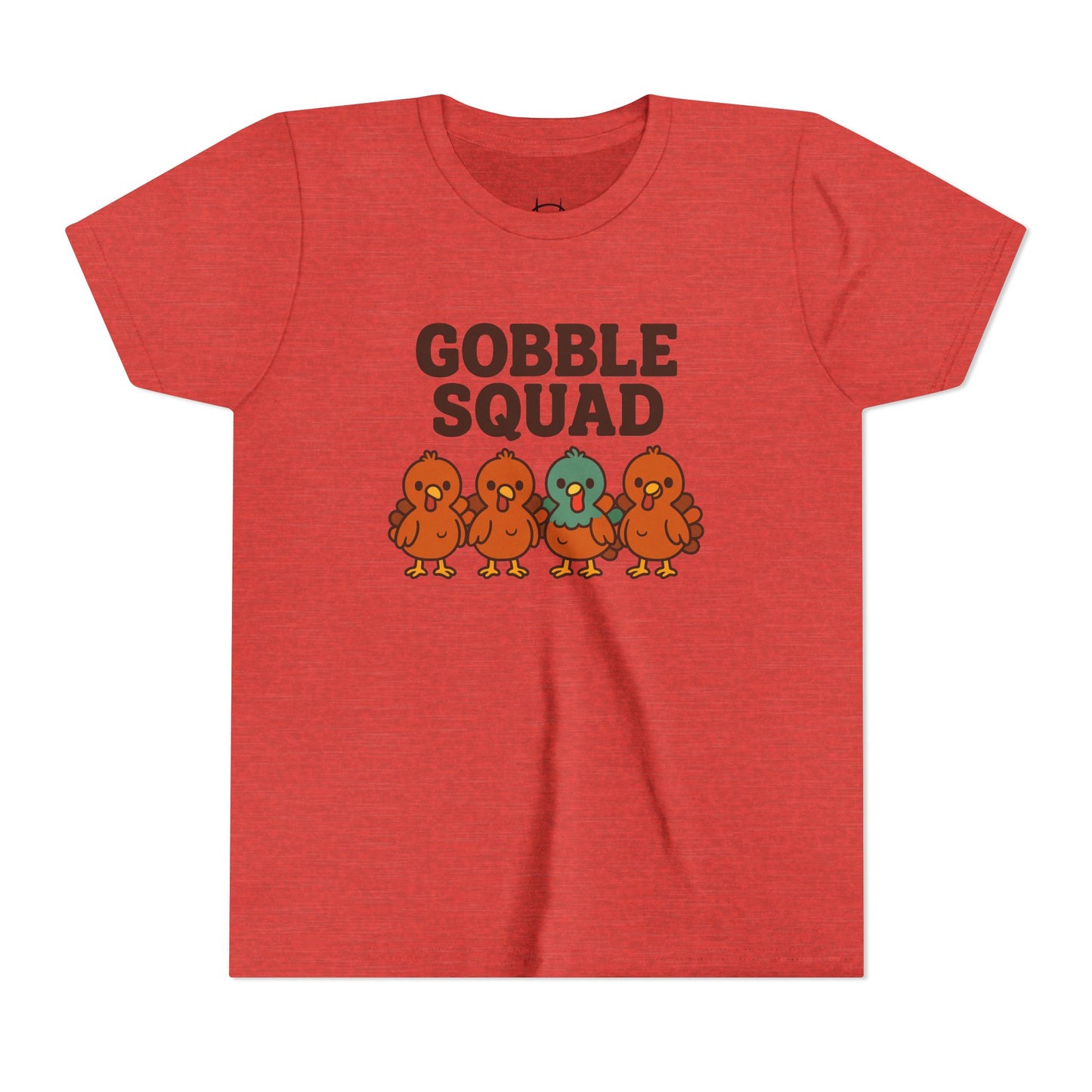 Youth Tee - Gobble Squad Fun Thanksgiving T-Shirt for Kids