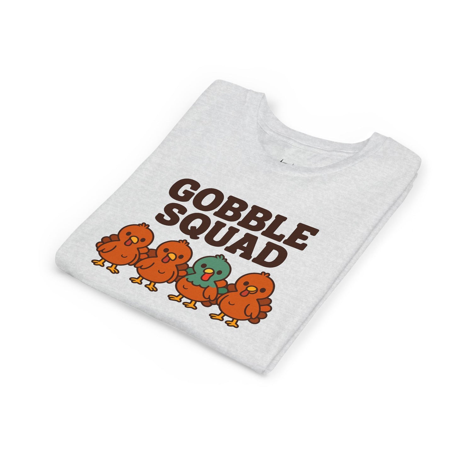 Youth Tee - Gobble Squad Fun Thanksgiving T-Shirt for Kids