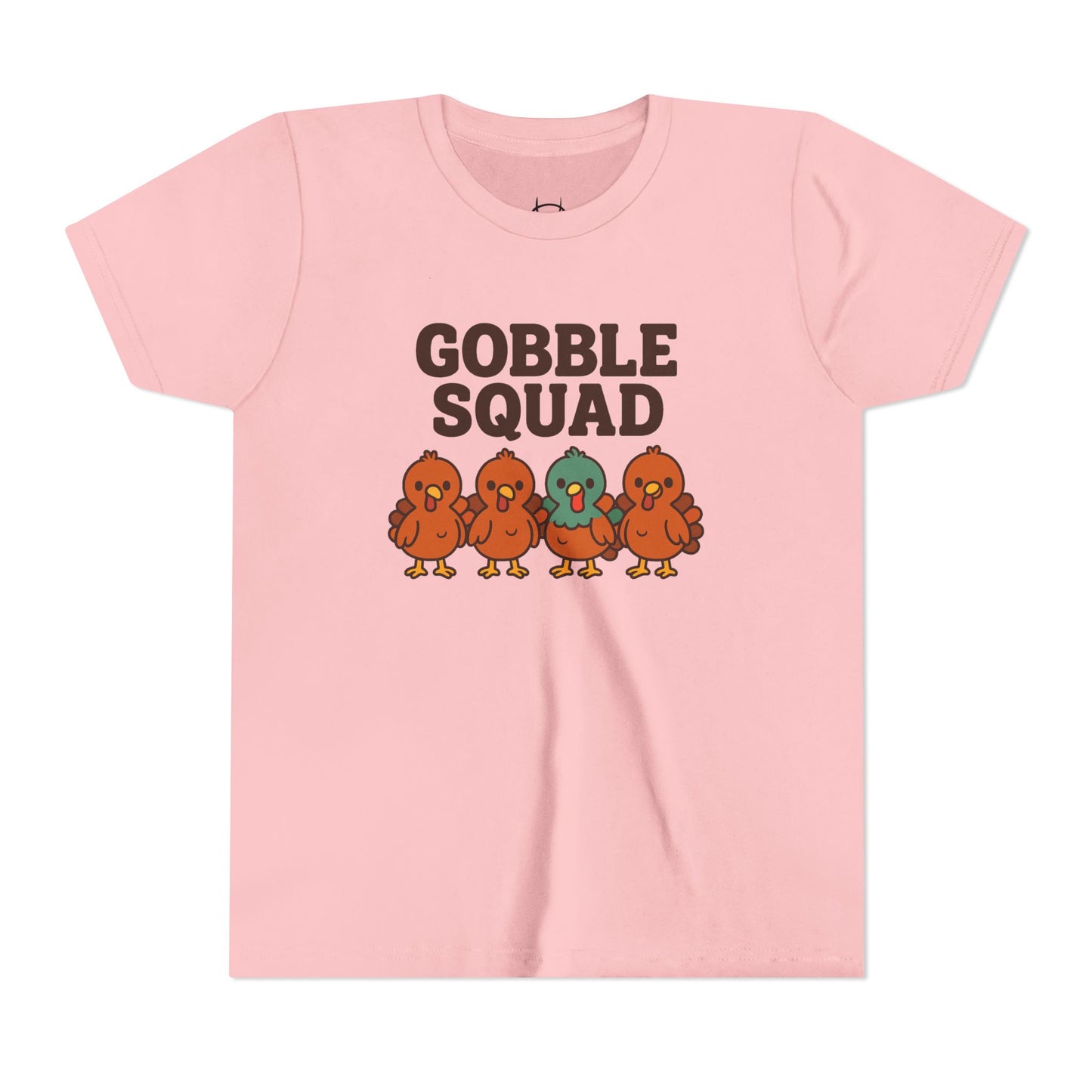 Youth Tee - Gobble Squad Fun Thanksgiving T-Shirt for Kids