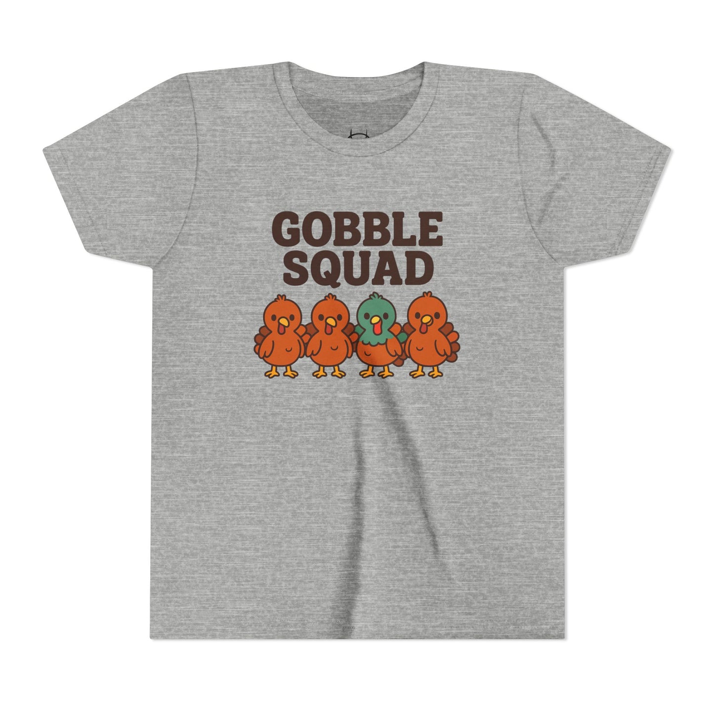 Youth Tee - Gobble Squad Fun Thanksgiving T-Shirt for Kids