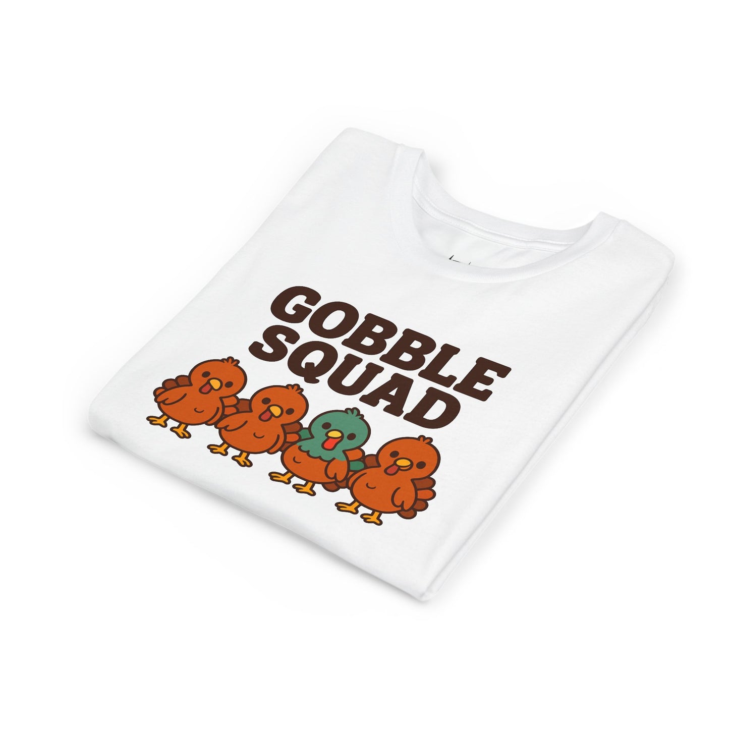 Youth Tee - Gobble Squad Fun Thanksgiving T-Shirt for Kids