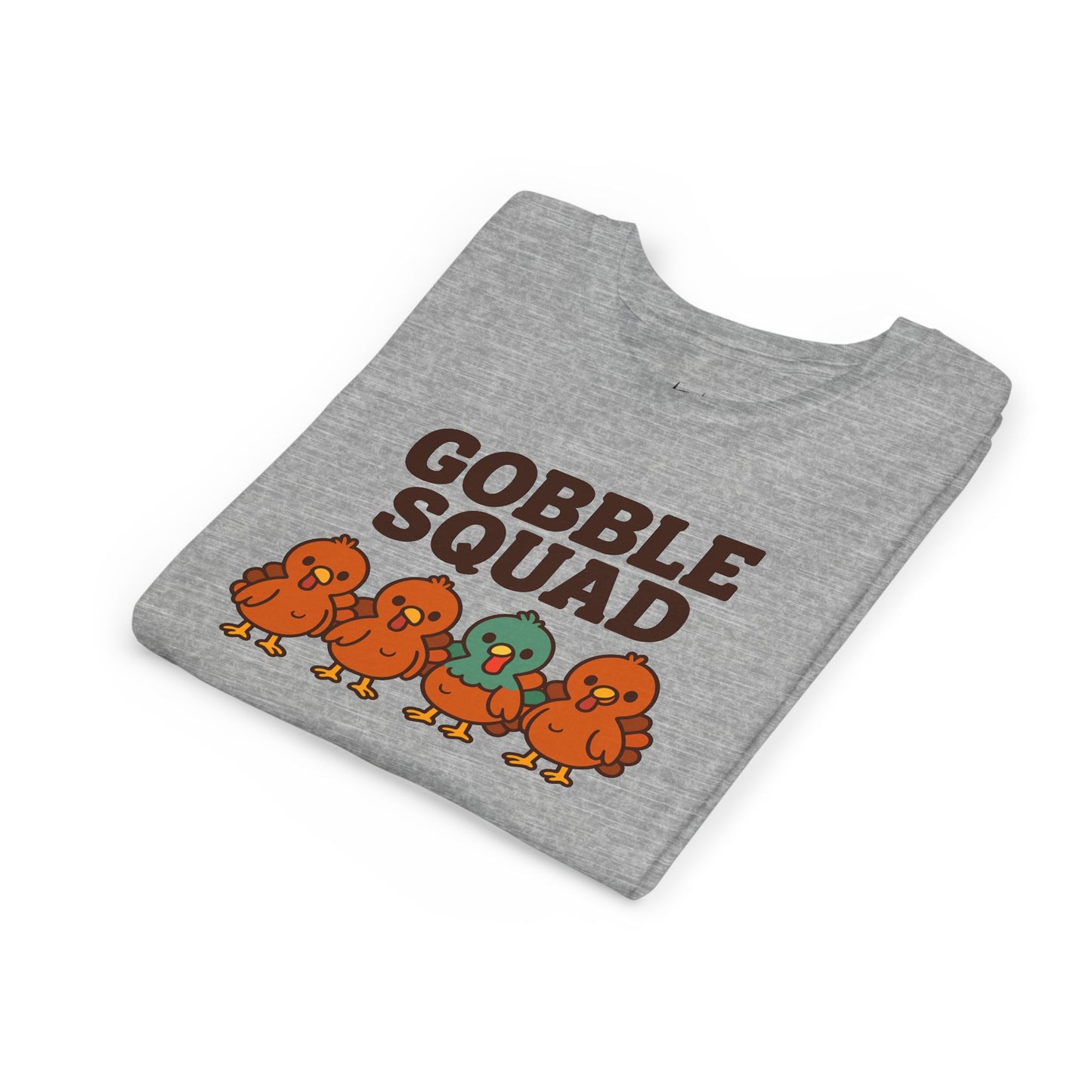 Youth Tee - Gobble Squad Fun Thanksgiving T-Shirt for Kids