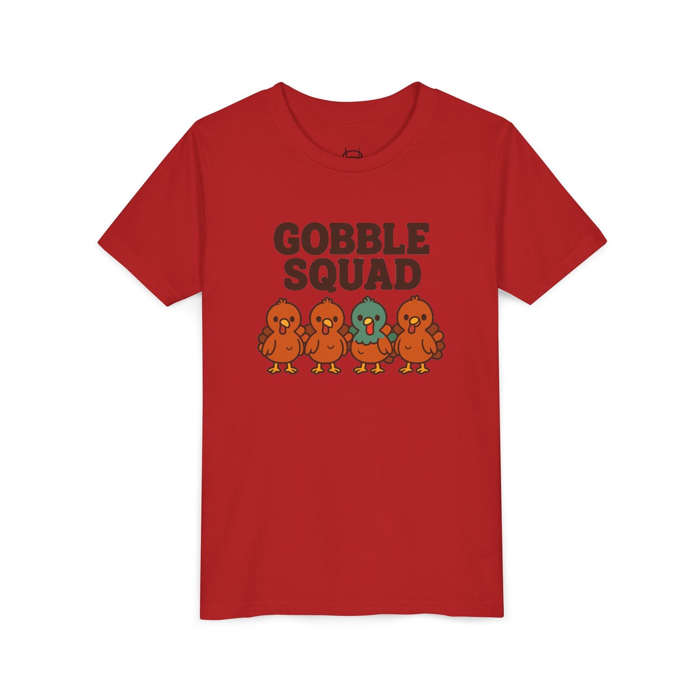 Youth Tee - Gobble Squad Fun Thanksgiving T-Shirt for Kids