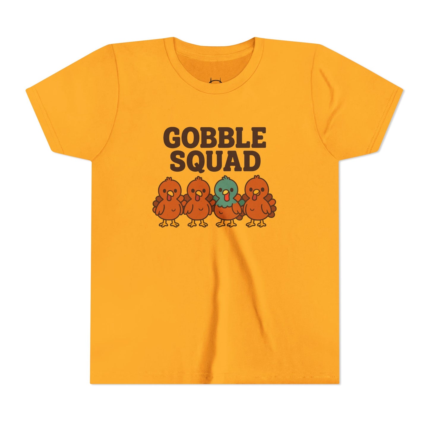 Youth Tee - Gobble Squad Fun Thanksgiving T-Shirt for Kids