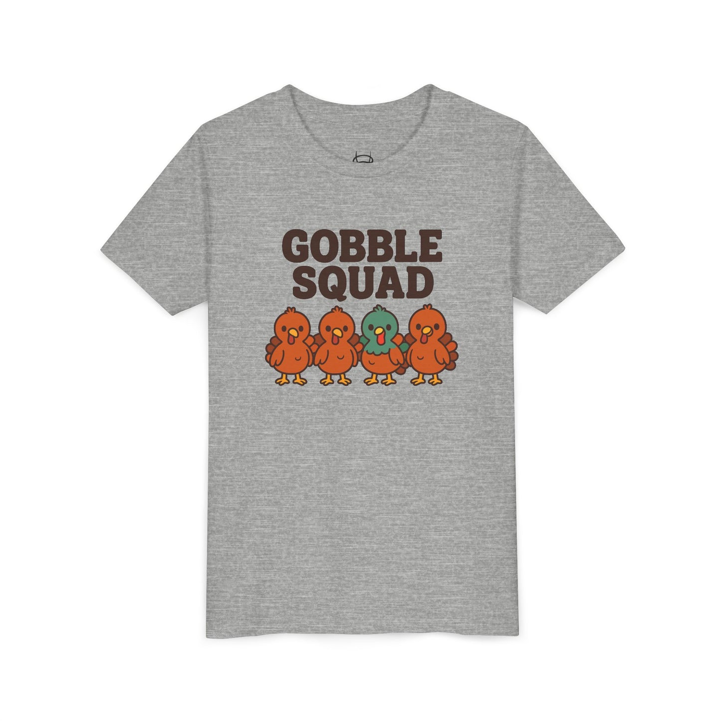 Youth Tee - Gobble Squad Fun Thanksgiving T-Shirt for Kids
