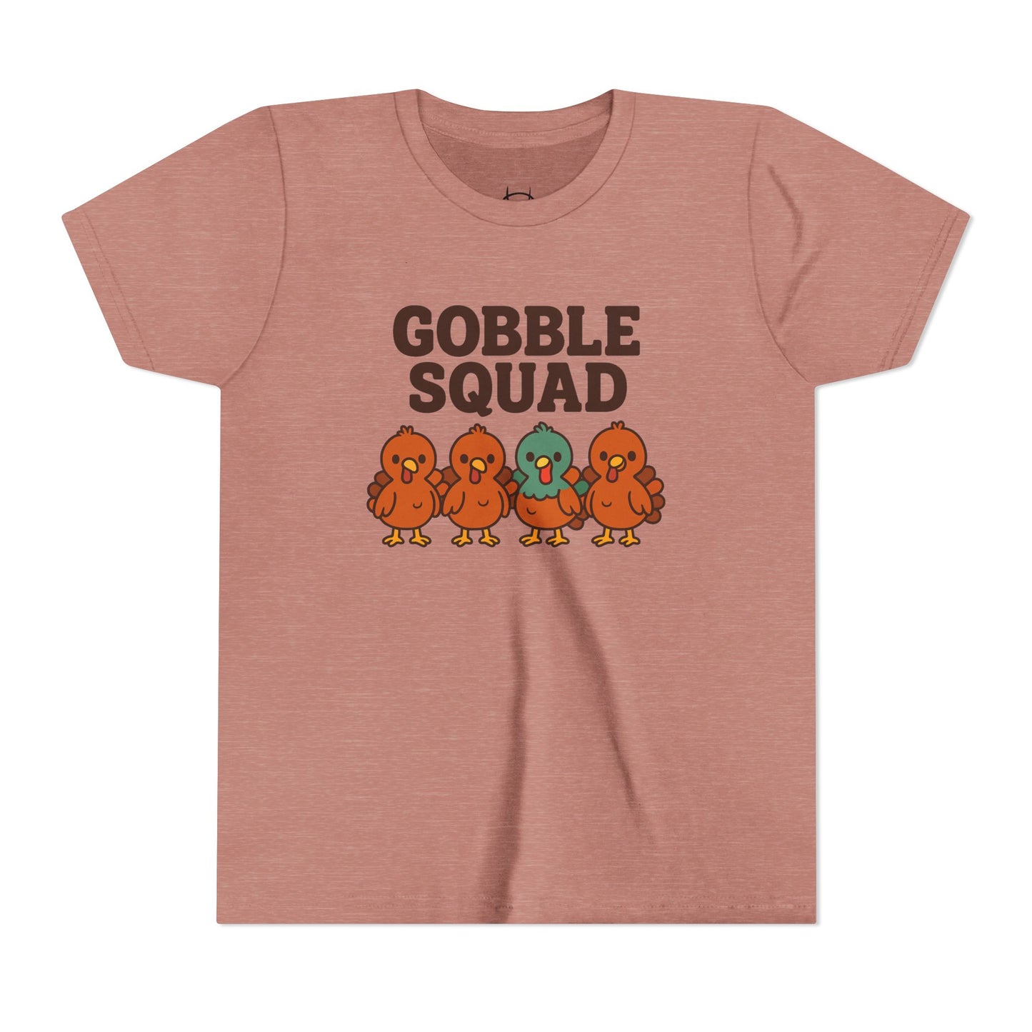 Youth Tee - Gobble Squad Fun Thanksgiving T-Shirt for Kids