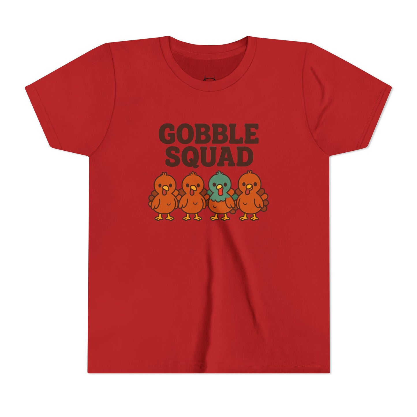 Youth Tee - Gobble Squad Fun Thanksgiving T-Shirt for Kids