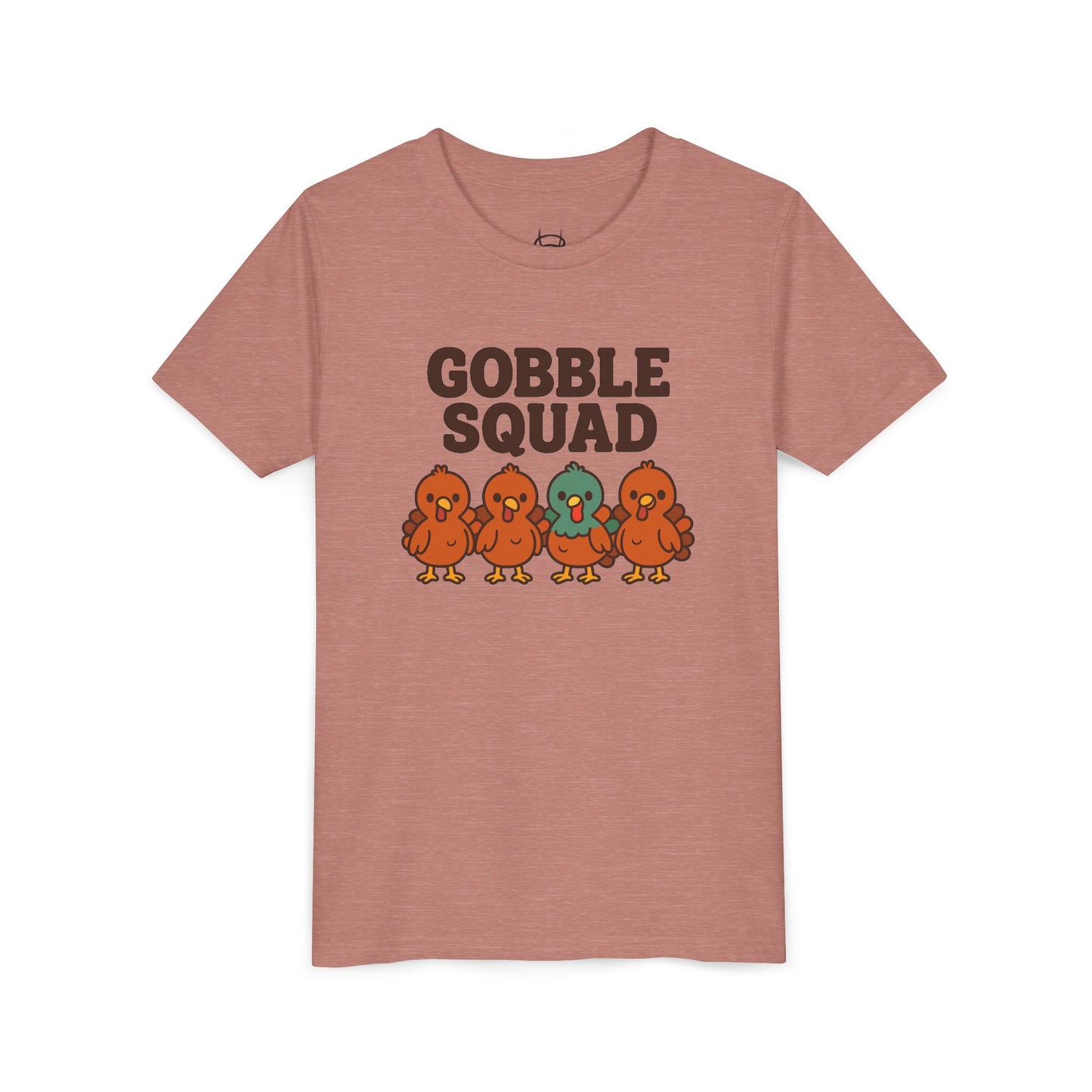 Youth Tee - Gobble Squad Fun Thanksgiving T-Shirt for Kids