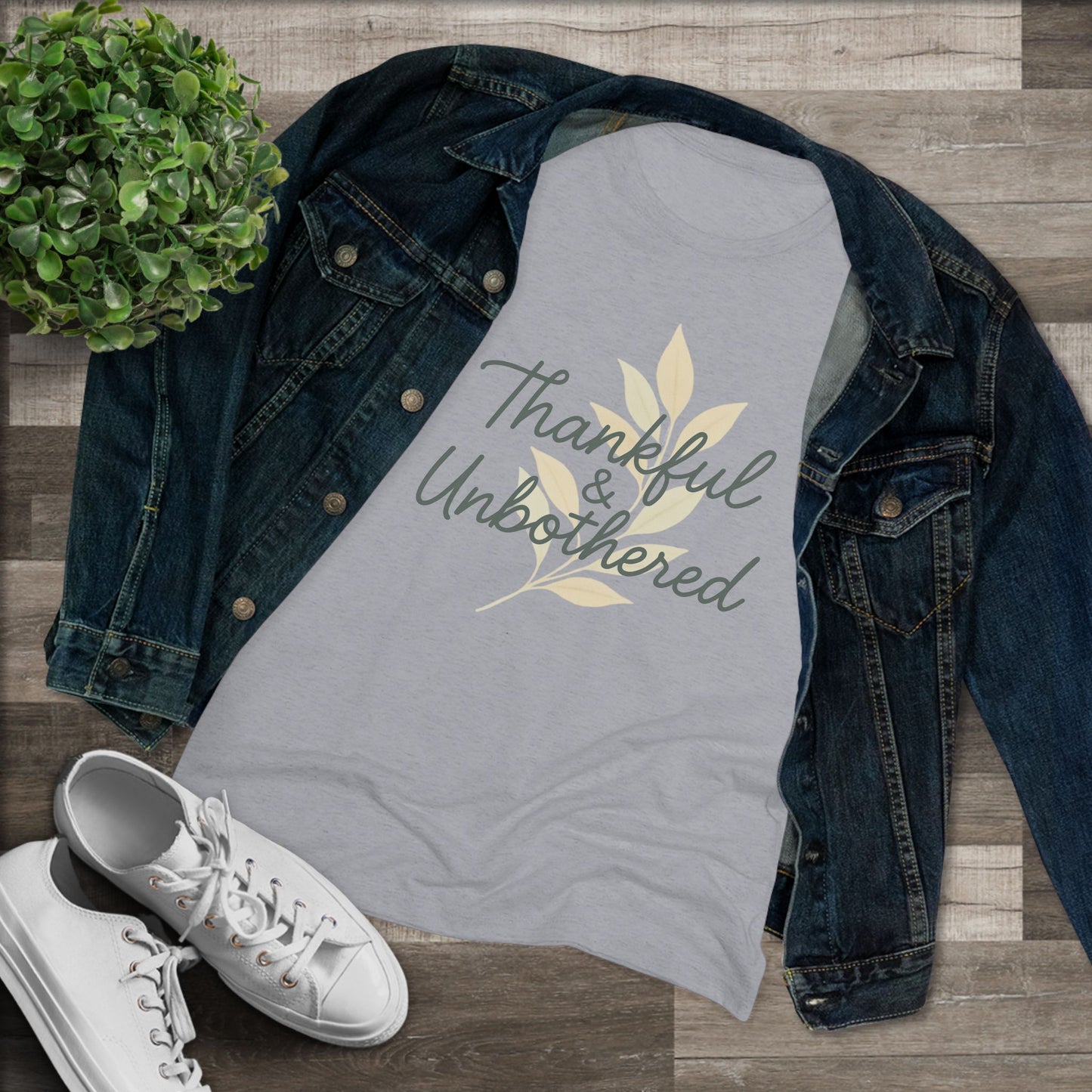 Thankful & Unbothered Triblend Tee