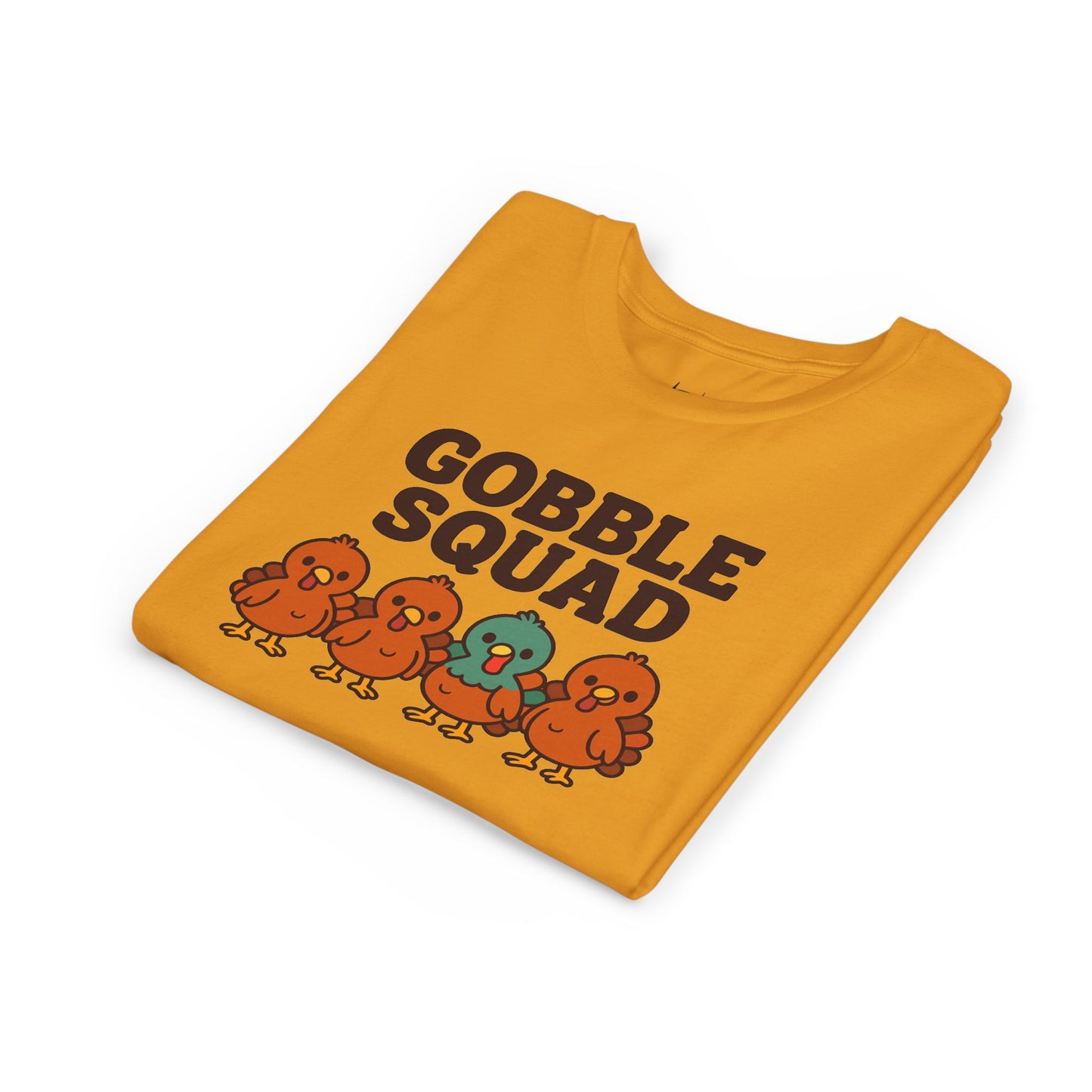 Youth Tee - Gobble Squad Fun Thanksgiving T-Shirt for Kids