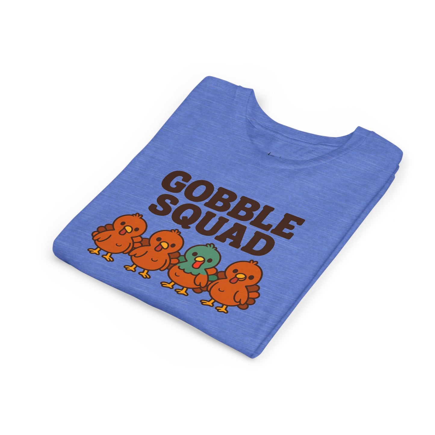 Youth Tee - Gobble Squad Fun Thanksgiving T-Shirt for Kids