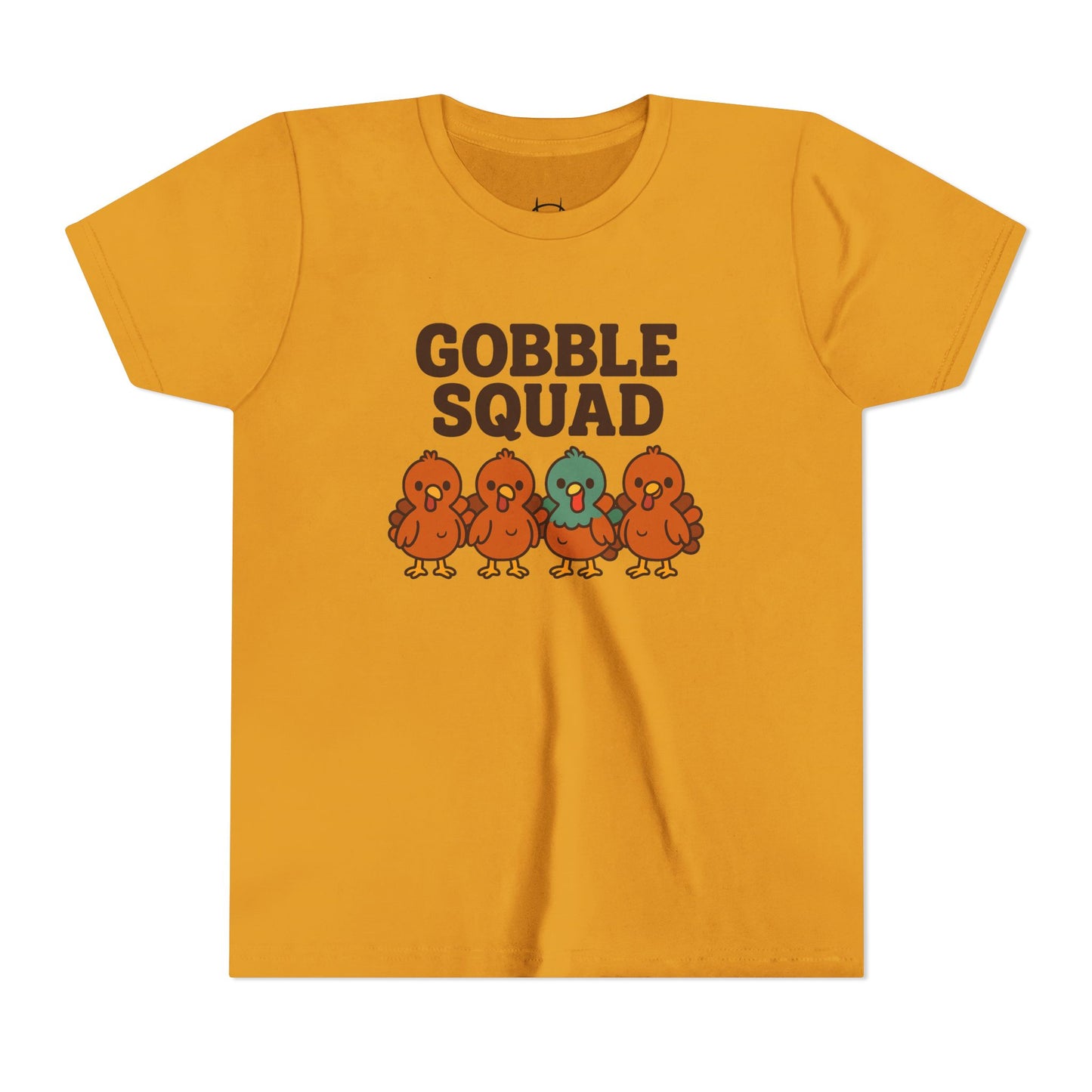 Youth Tee - Gobble Squad Fun Thanksgiving T-Shirt for Kids