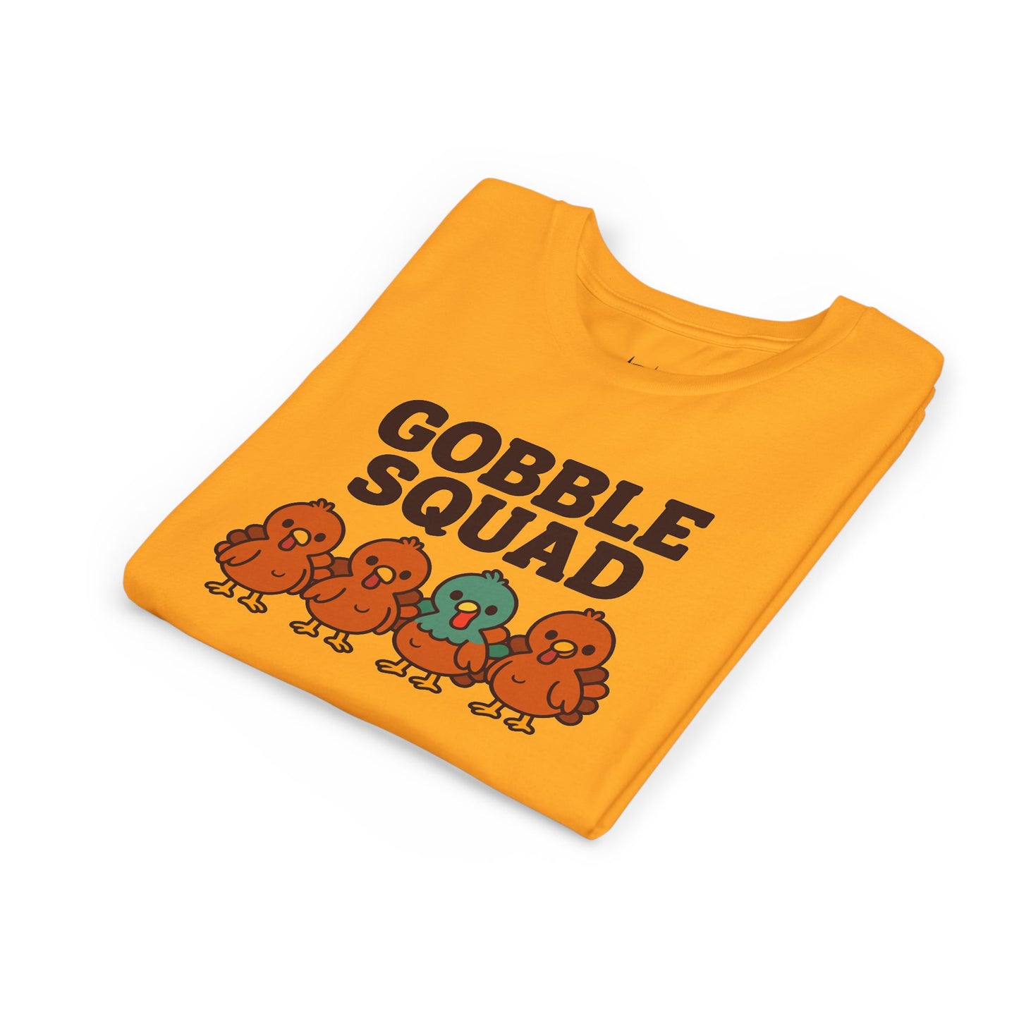 Youth Tee - Gobble Squad Fun Thanksgiving T-Shirt for Kids