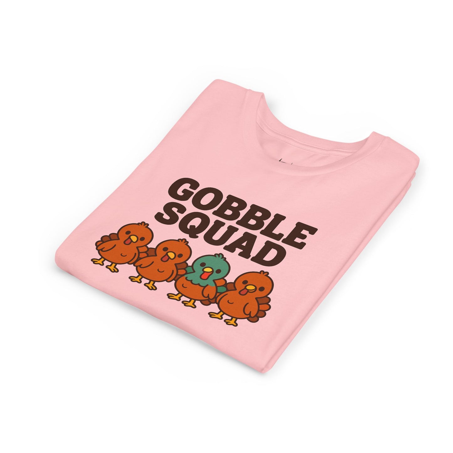 Youth Tee - Gobble Squad Fun Thanksgiving T-Shirt for Kids