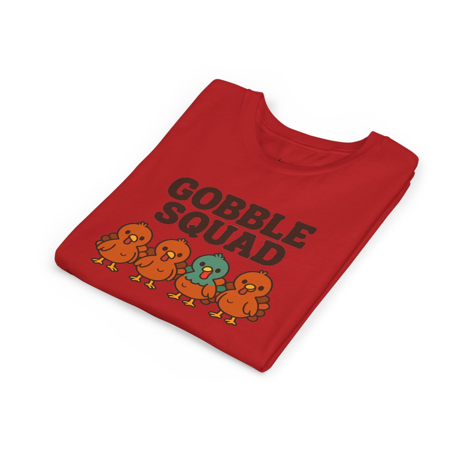 Youth Tee - Gobble Squad Fun Thanksgiving T-Shirt for Kids