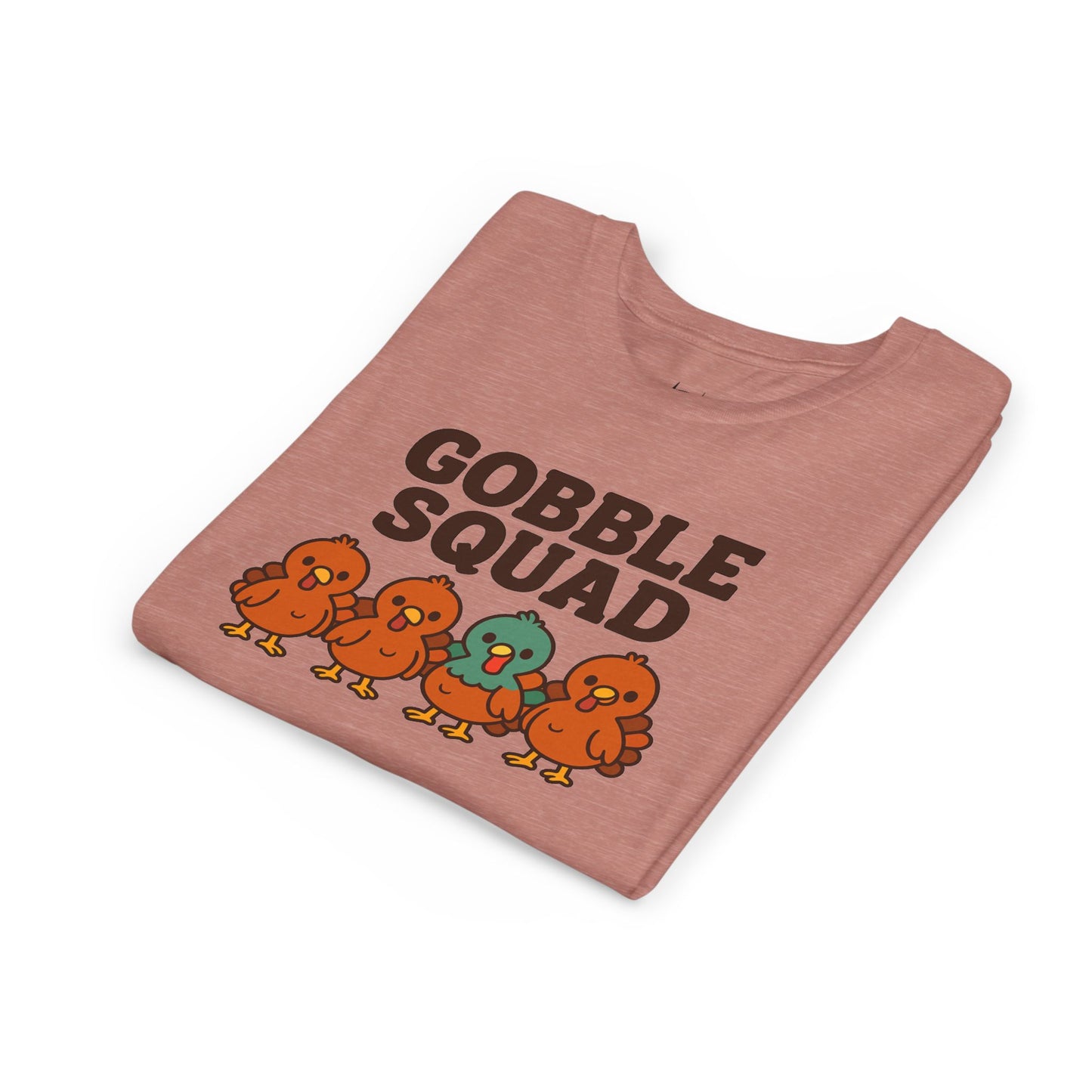Youth Tee - Gobble Squad Fun Thanksgiving T-Shirt for Kids