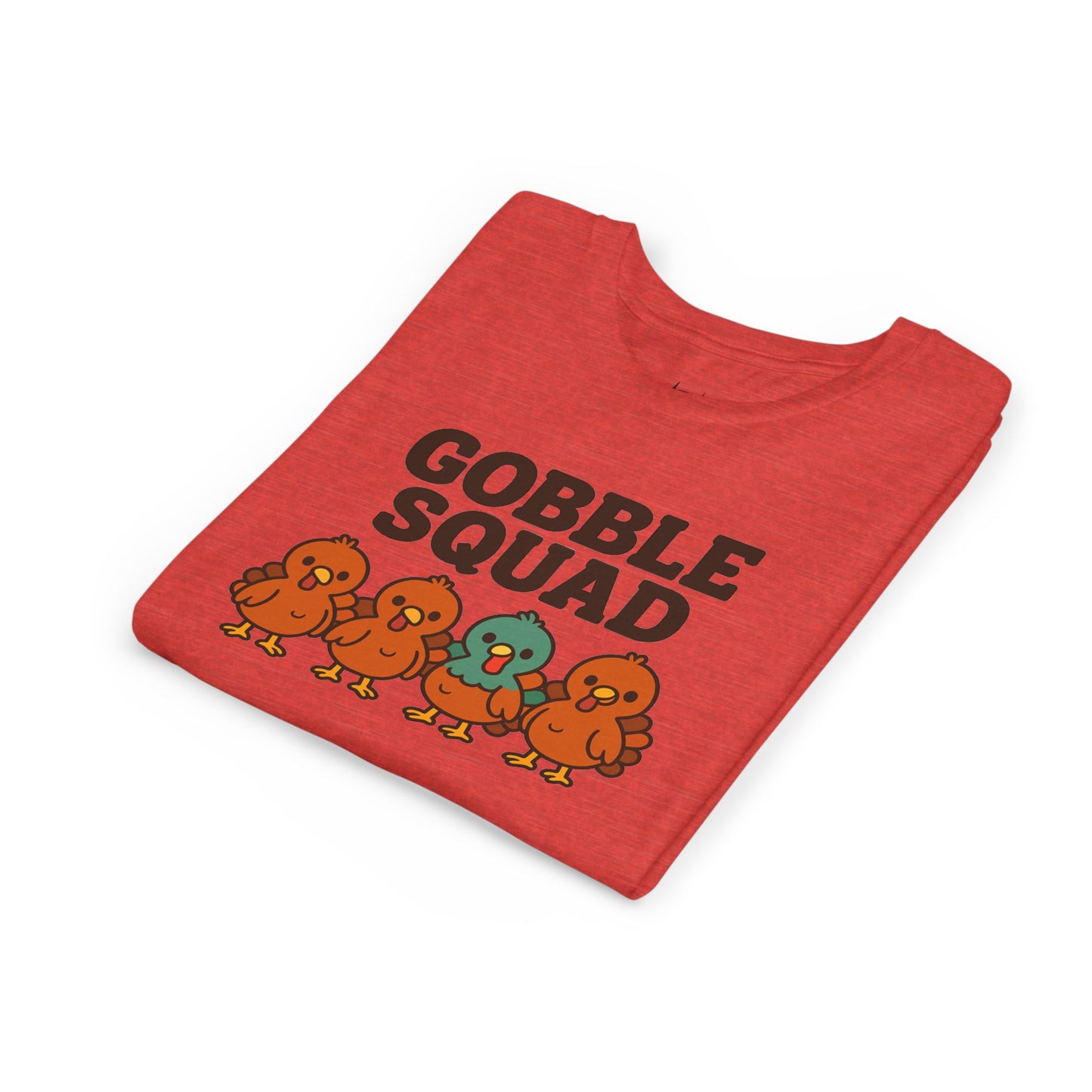 Youth Tee - Gobble Squad Fun Thanksgiving T-Shirt for Kids