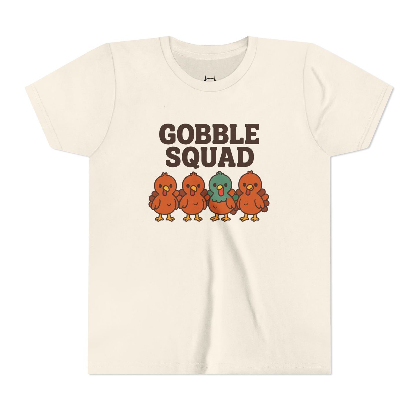 Youth Tee - Gobble Squad Fun Thanksgiving T-Shirt for Kids