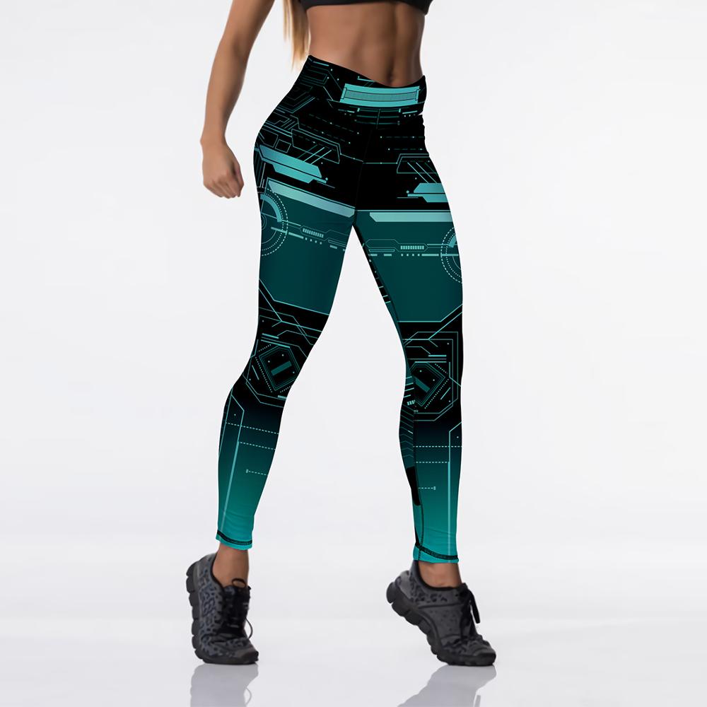 High Waist Spandex Women Digital Printed Leggings