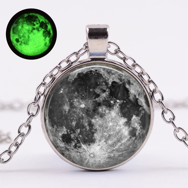 Glow In The Dark Lunar Moon Bracelet Charm