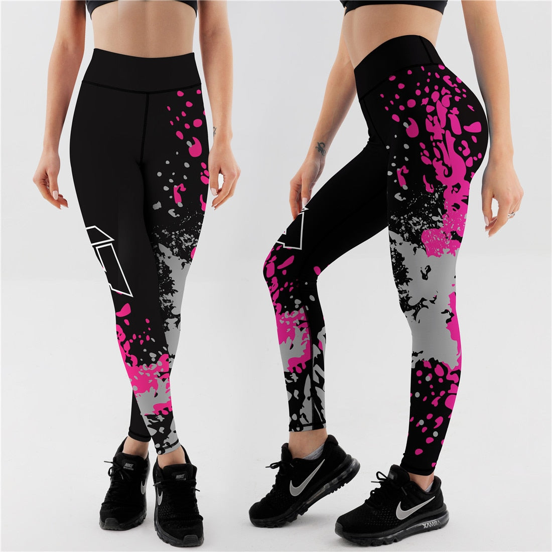 High Waist Spandex Women Digital Printed Leggings