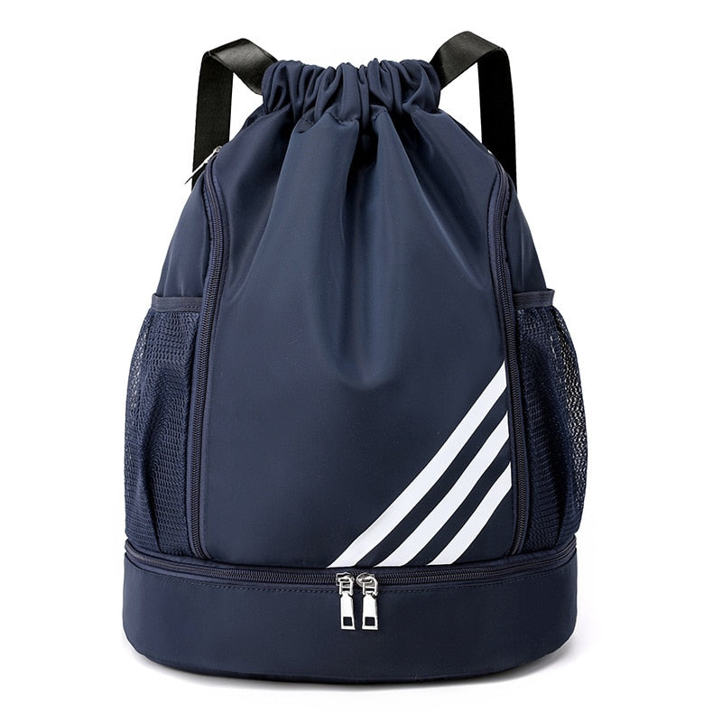 Drawstring Gym Sports Bag Made For Ball And Shoes