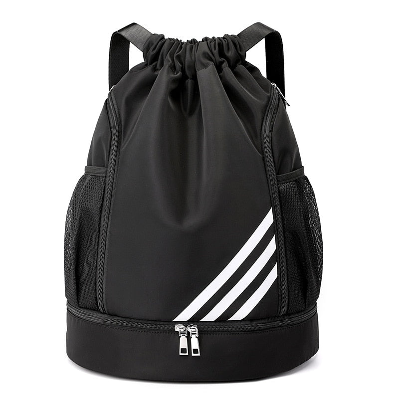 Drawstring Gym Sports Bag Made For Ball And Shoes