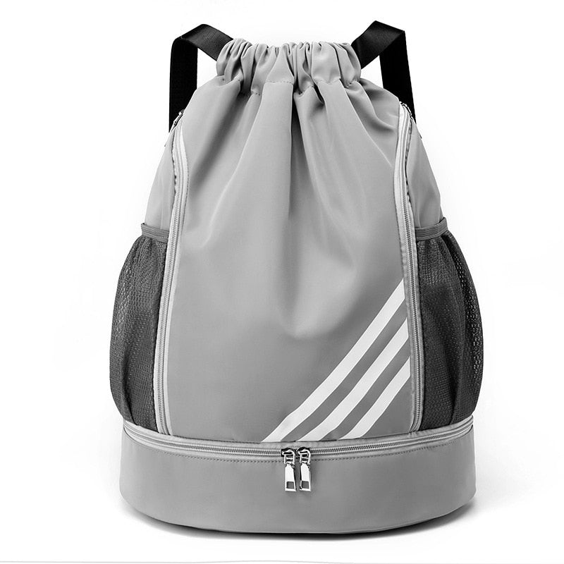 Drawstring Gym Sports Bag Made For Ball And Shoes