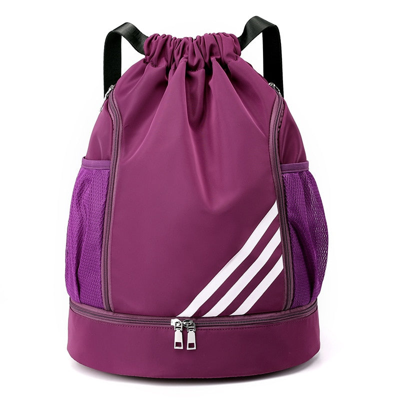 Drawstring Gym Sports Bag Made For Ball And Shoes