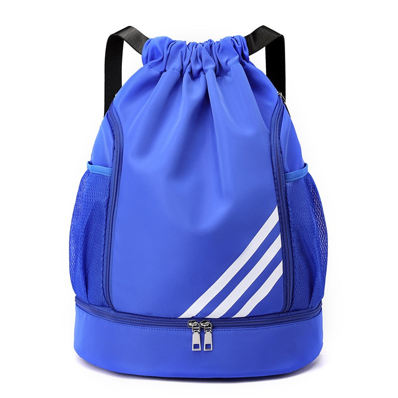 Drawstring Gym Sports Bag Made For Ball And Shoes