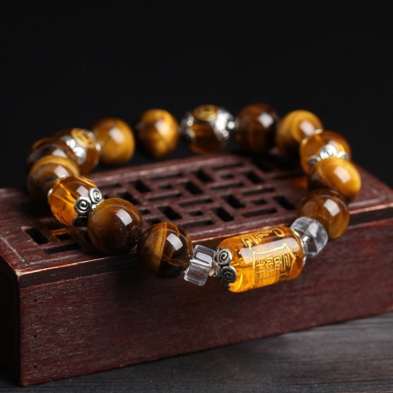 The God of wealth Tiger Eyes Stone Beads Bracelets