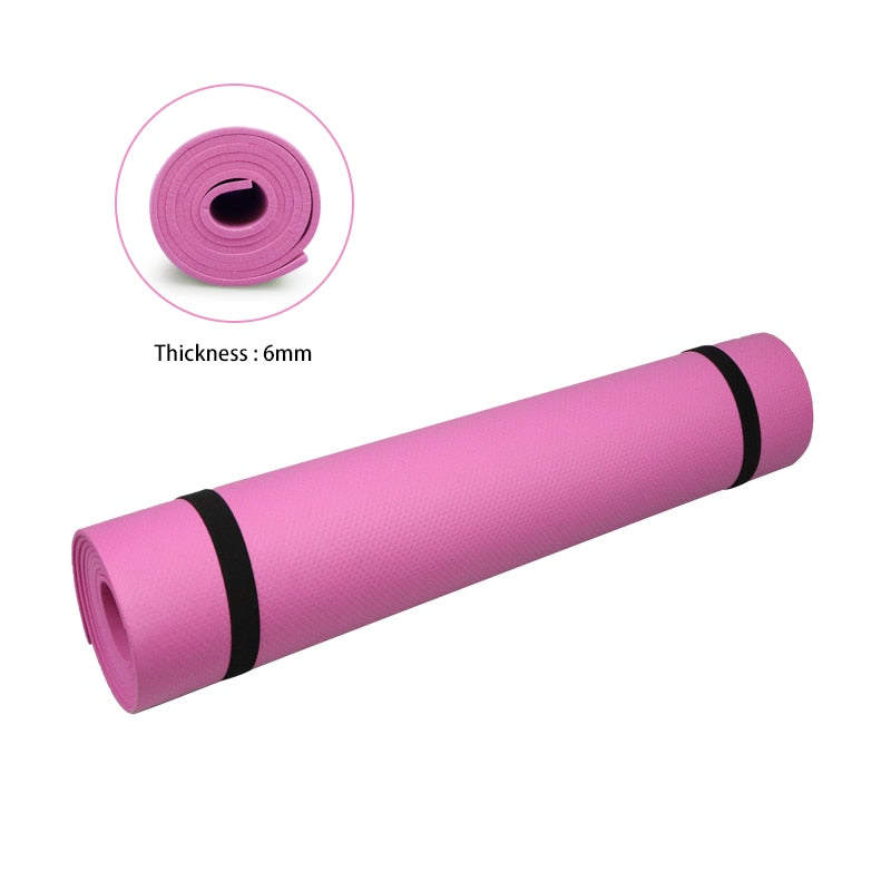 Yoga Mat Anti-skid Sports Fitness Mat 3MM-6MM Thick Comfort Foam yoga matt for Exercise, Yoga, and Pilates Gymnastics mat