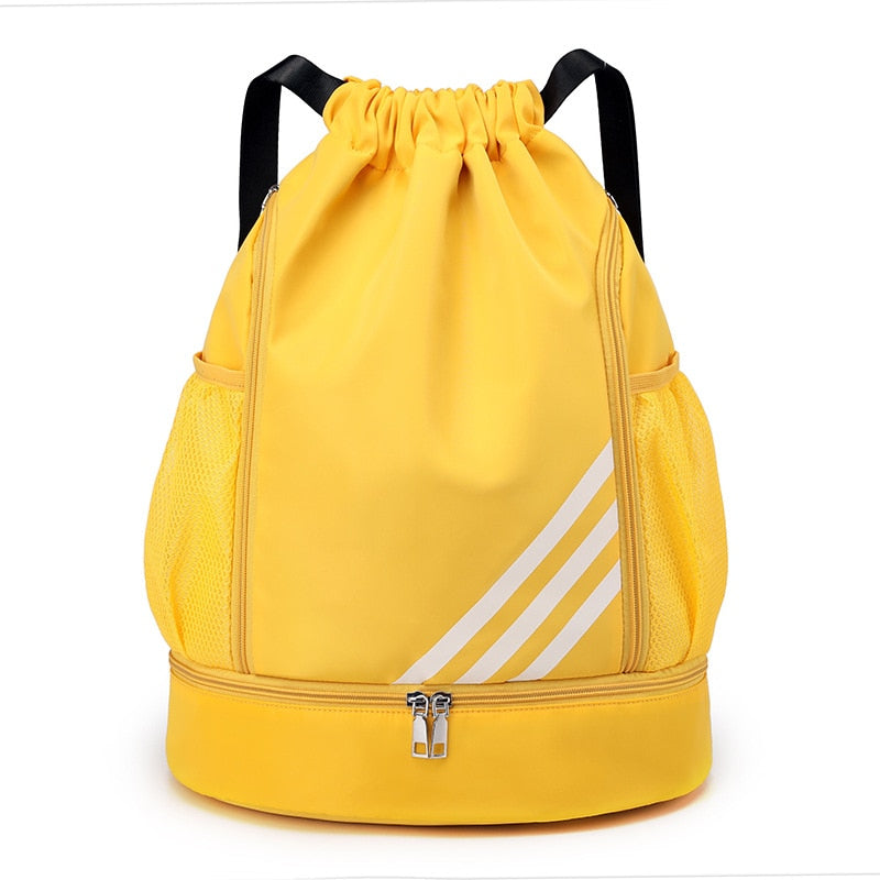 Drawstring Gym Sports Bag Made For Ball And Shoes