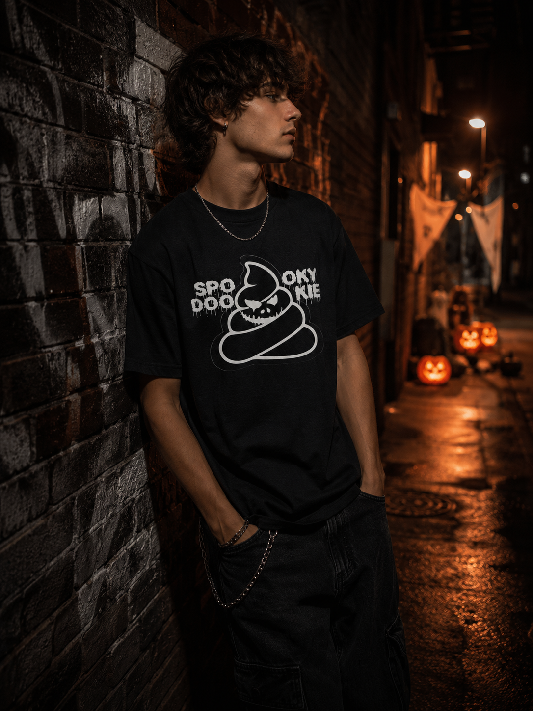Spooky Dookie Halloween T-shirt BLK