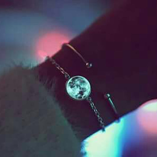 Glow In The Dark Lunar Moon Bracelet Charm