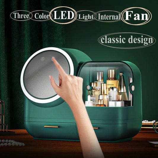 High Quality Beauty Box With LED Light And Fan